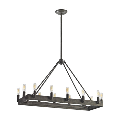 Elk 31822/14 Lewisburg 14 Light Chandelier In Malted Rust