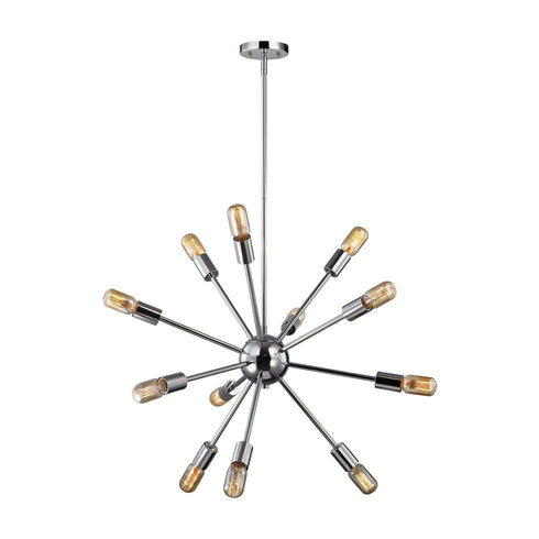 Elk 46234/12 Delphine 12 Light Chandelier In Polished Chrome