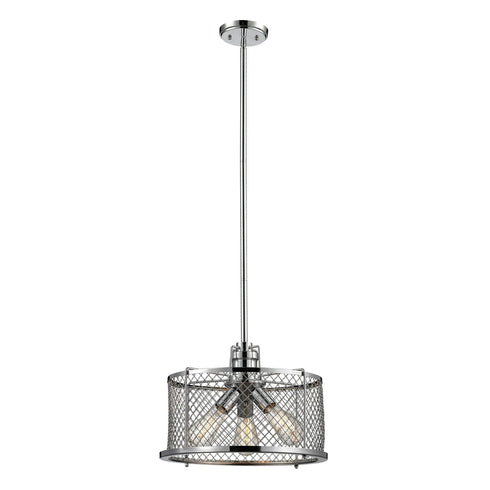 Elk 55002/3 Brisbane 3 Light Pendant In Polished Chrome