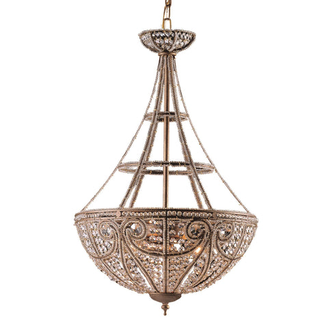 Elk 5965/4 Elizabethan 4 Light Chandelier In Dark Bronze