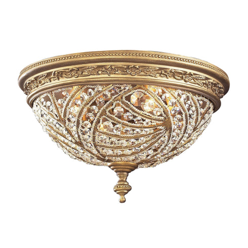 Elk 6242/4 Renaissance 2 Light Flushmount In Dark Bronze
