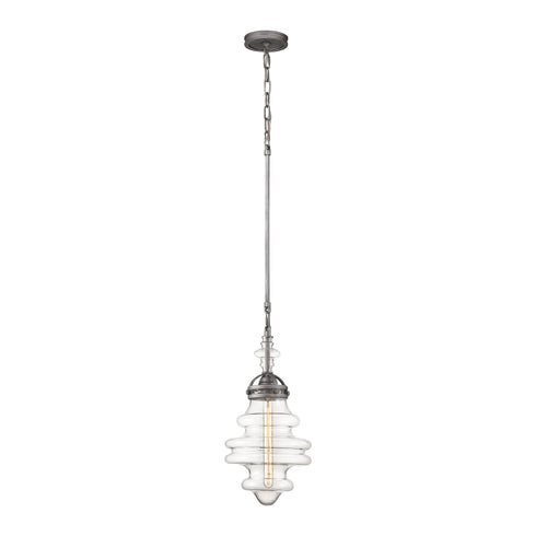Elk 66167/1 Gramercy 1 Light Pendant In Weathered Zinc