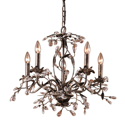 Elk 8053/5 Circeo 5 Light Chandelier In Deep Rust