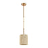 Elk Abaca 1 Light Mini Pendant In Satin Brass Model: 32411/1