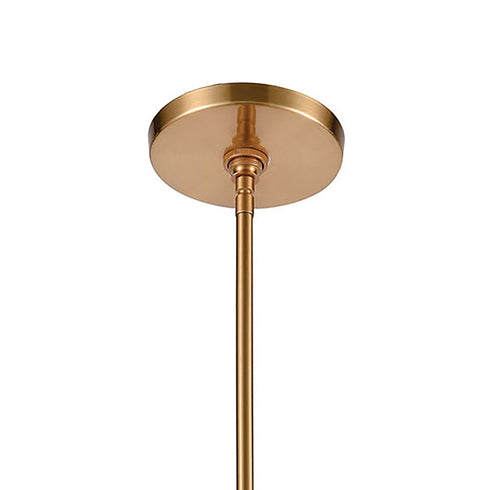 Elk Abaca 1 Light Mini Pendant In Satin Brass Model: 32411/1