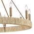 Elk Abaca 12 Light Chandelier In Satin Brass Model: 32417/12
