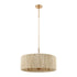 Elk Abaca 5 Light Chandlier In Satin Brass With Model: 32412/5