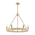 Elk Abaca 6 Light Chandelier In Satin Brass Model: 32415/6
