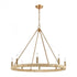 Elk Abaca 8 Light Chandelier In Satin Brass Model: 32416/8