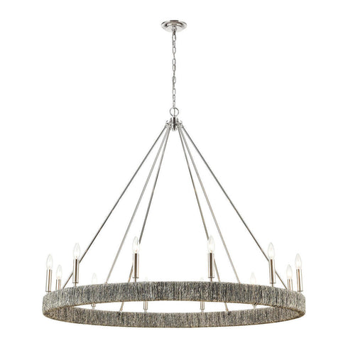 Elk Abaca Chandelier Model: 32517/12
