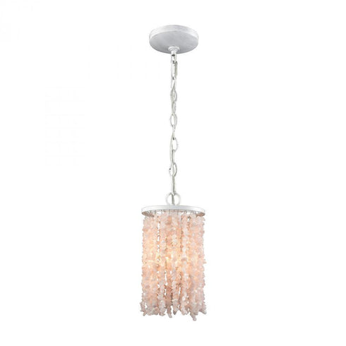 Elk Agate Stones 1 Light Mini Pendant In Off Model: 65330/1