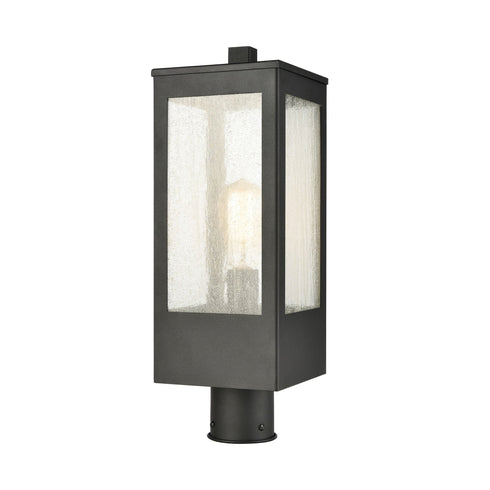 Elk Angus 1 Light Outdoor Post Mount In Charcoal Model: 57304/1