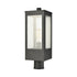 Elk Angus 1 Light Outdoor Post Mount In Charcoal Model: 57304/1