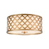 Elk Arabesque 2 Light Flush Mount In Bronze Gold Model: 75134/2