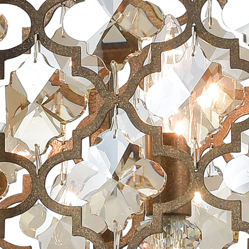 Elk Armand 8 Light Linear Chandelier In Weathered Model: 31099/8