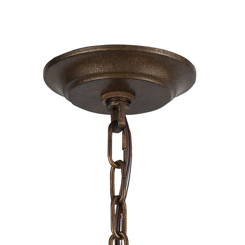 Elk Armand 9 Light Chandelier In Weathered Bronze Model: 31089/9