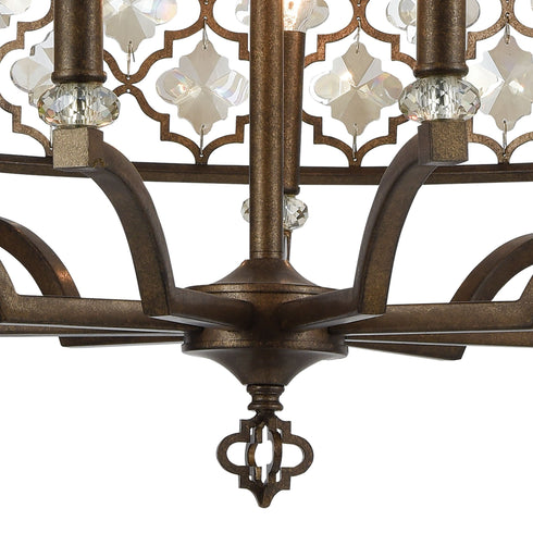 Elk Armand 9 Light Chandelier In Weathered Bronze Model: 31089/9