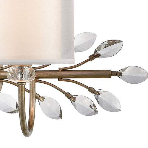 Elk Asbury 2 Light Vanity Light In Aged Silver Model: 16277/2