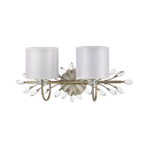 Elk Asbury 2 Light Vanity Light In Aged Silver Model: 16277/2