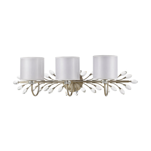Elk Asbury 3 Light Vanity Light In Aged Silver Model: 16278/3