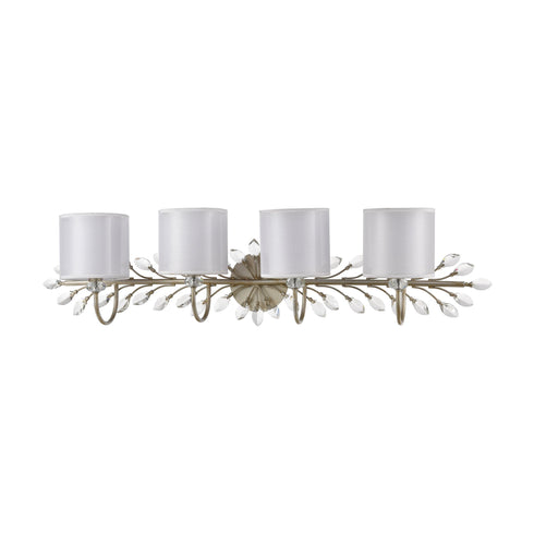 Elk Asbury 4 Light Vanity Light In Aged Silver Model: 16279/4