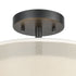 Elk Ashland 2 Light Semi Flush In Matte Black Model: 46266/2