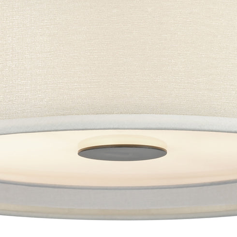 Elk Ashland 2 Light Semi Flush In Matte Black Model: 46266/2