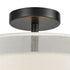 Elk Ashland 2 Light Semi Flush In Matte Black Model: 46267/2