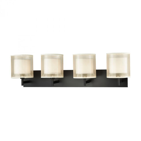 Elk Ashland 4 Light Vanity Lamp In Matte Black Model: 46303/4