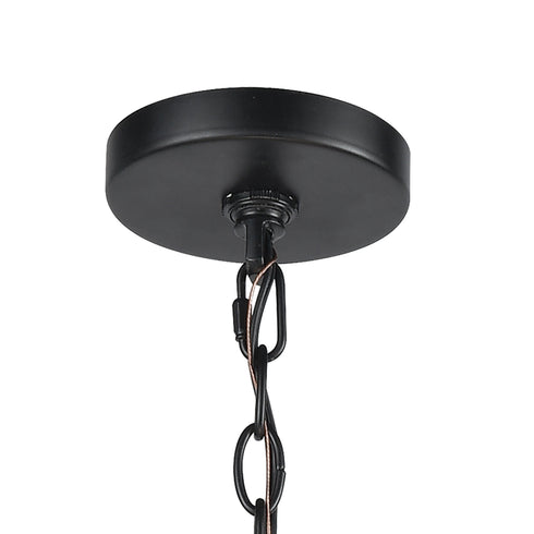 Elk Ashland 5 Light Chandelier In Matte Black Model: 46268/5