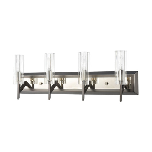Elk Aspire 4 Light Vanity Light In Black Nickel Model: 55072/4