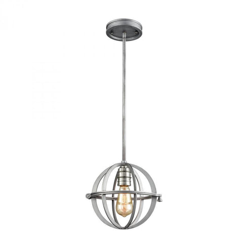 Elk Aubridge 1 Light Mini Pendant In Weathered Model: 16171/1