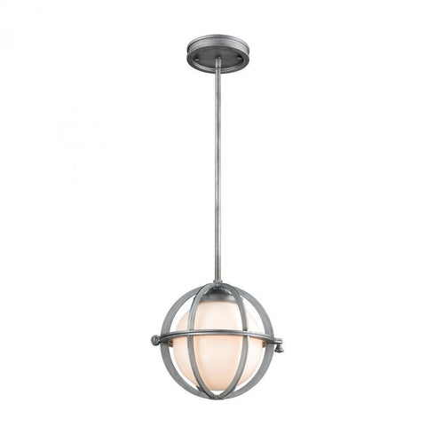 Elk Aubridge 1 Light Mini Pendant In Weathered Model: 16173/1