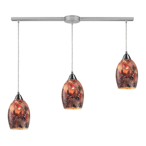Elk Avalon 3 Light Linear Pendant Fixture In Model: 73031-3L