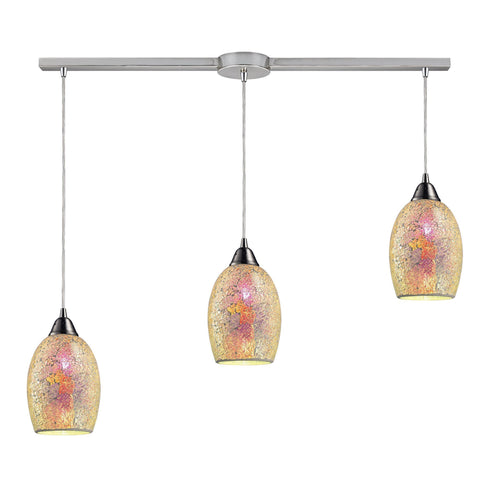 Elk Avalon 3 Light Linear Pendant Fixture In Model: 73041-3L