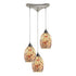 Elk Avalon 3 Light Triangular Pendant Fixture In Model: 73011-3