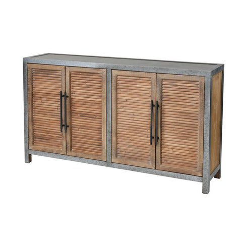 Elk Badlands 4 Door Cabinet In Drifted Oak And Model: 3138-453