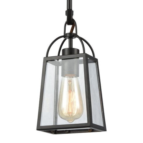 Elk Barnside 1 Light Mini Pendant In Oil Rubbed Model: 46274/1