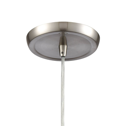 Elk Barrel 1 Light Mini Pendant In Satin Nickel Model: 10915/1