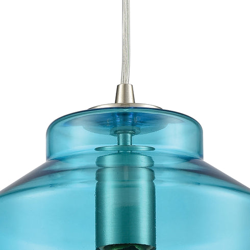 Elk Barrel 1 Light Mini Pendant In Satin Nickel Model: 10915/1