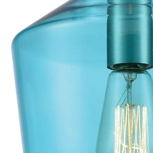 Elk Barrel 1 Light Mini Pendant In Satin Nickel Model: 10915/1