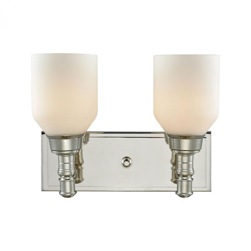 Elk Baxter 2 Light Vanity Lamp In Polished Nickel Model: 32271/2