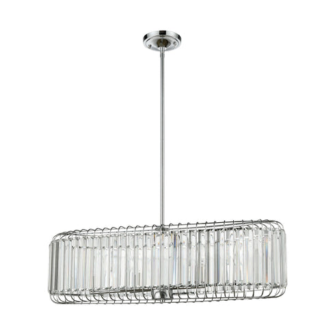 Elk Beaumont 6 Light Linear Chandelier In Model: 81326/6