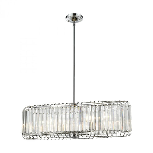 Elk Beaumont 6 Light Linear Chandelier In Model: 81326/6