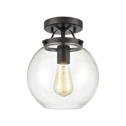 Elk Bernice 1 Light Semi Flush In Oil Rubbed Model: 47194/1