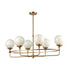Elk Beverly Hills 6 Light Island Light In Satin Model: 30147/6