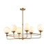Elk Beverly Hills 6 Light Island Light In Satin Model: 30147/6