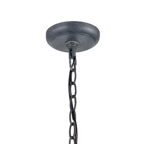 Elk Bianca 1 Light Hanging In Aged Zinc With Model: 45167/1