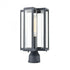 Elk Bianca 1 Light Post Mount In Aged Zinc With Model: 45168/1