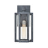 Elk Bianca 1 Light Sconce In Aged Zinc With Clear Model: 45164/1
